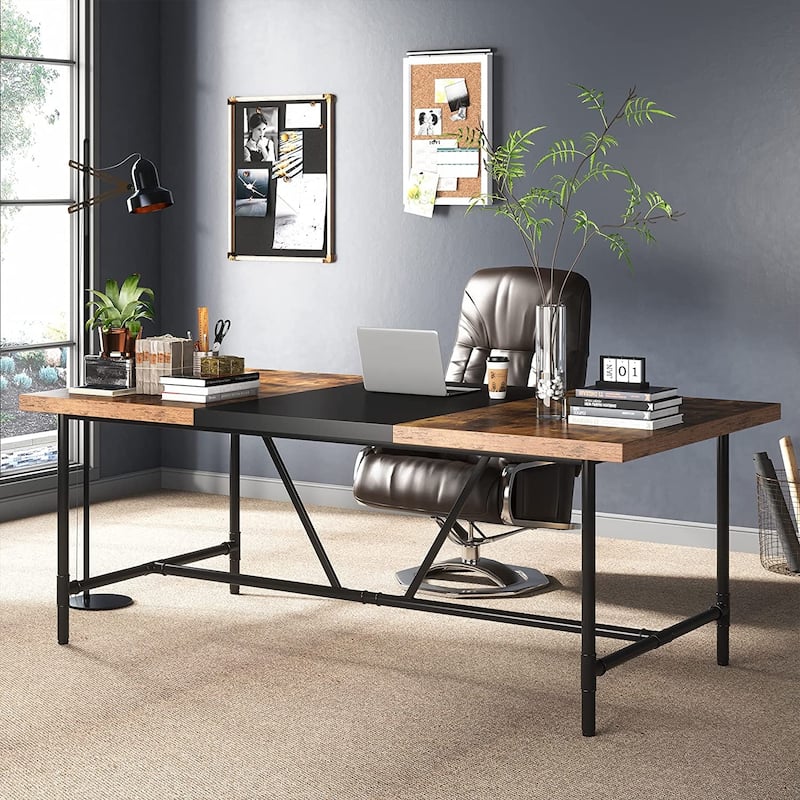 6FT Conference Table, 70.8" W x 35.4" D Meeting Table Conference Room
